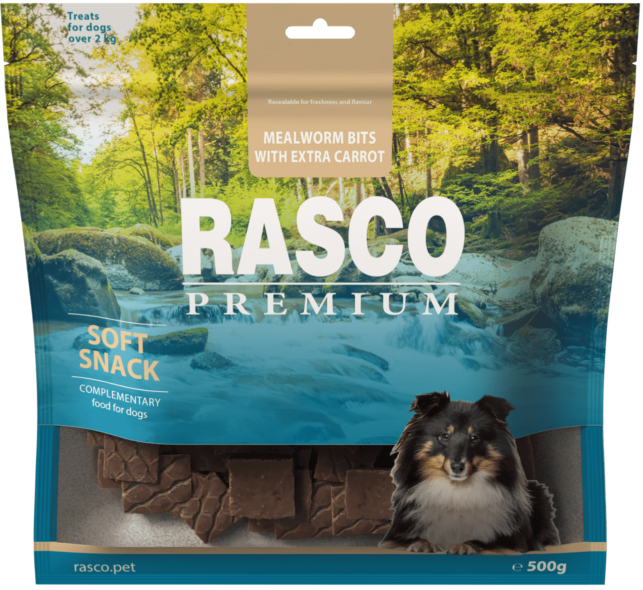 Rasco Premium poch.  múčne červy s mrkvou 500 g