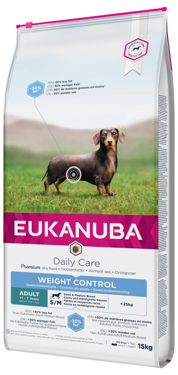 Eukanuba granuly Daily Care Small & Medium Weight & Control 15 kg