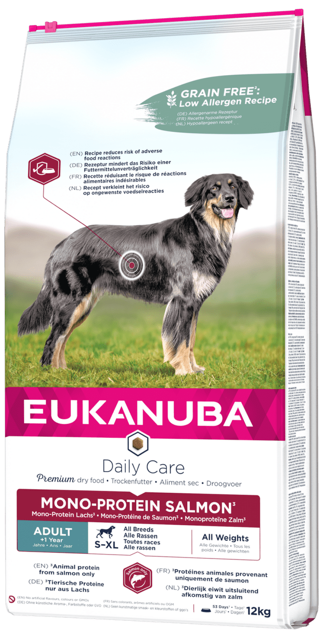 Eukanuba granuly pre dospelé psy  Mono Protein losos 12kg