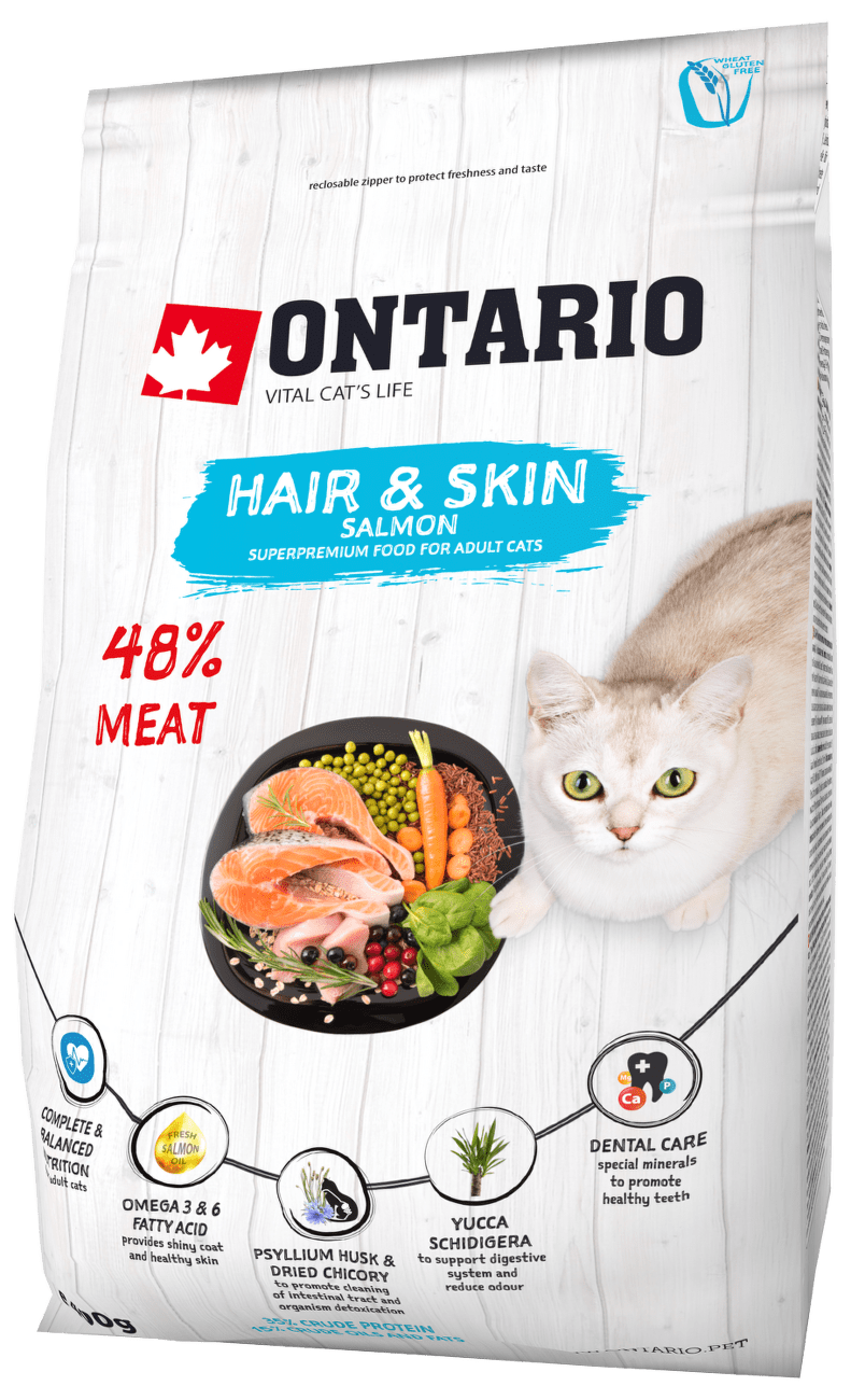 Ontario Cat Hair & Skin 0,4kg