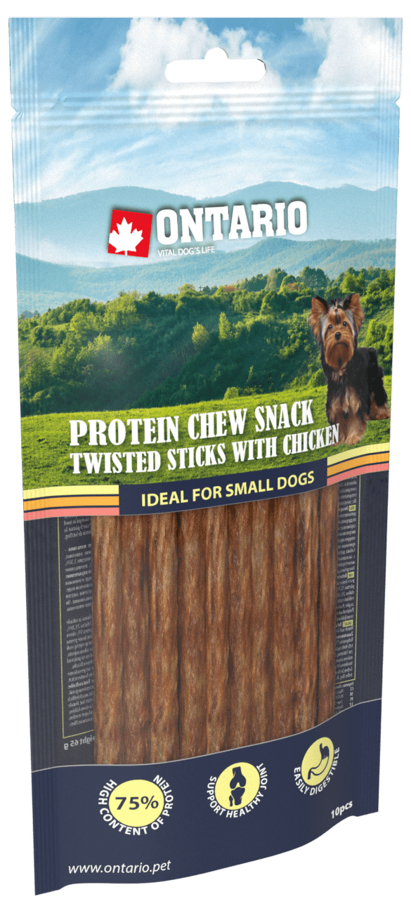 Ontario dog protein snack tyčinky s kuracinou 10ks  - 12,7 cm