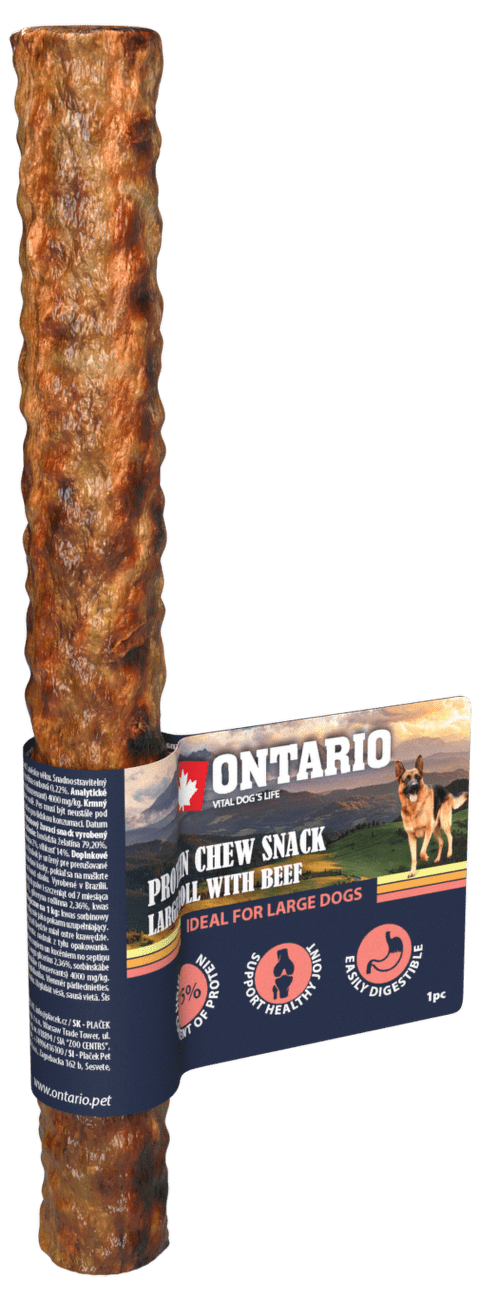 Ontario dog protein snack veľká rolka s hovädzinou 25 ,4 cm