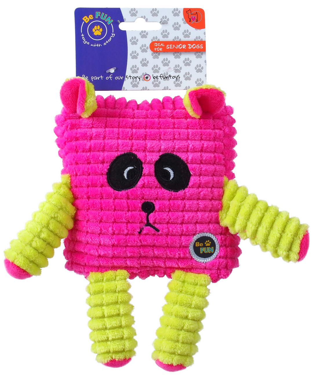 BeFun hračka CALYPSO senior štvorec ružový 12,5 cm
