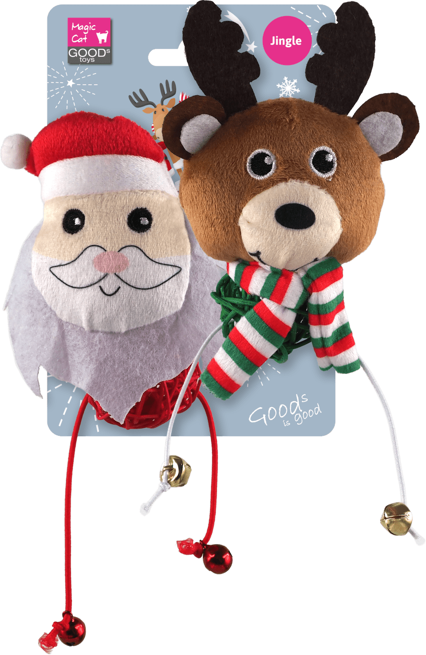 Hračka Magic Cat Winter Tale santa a sob 15cm