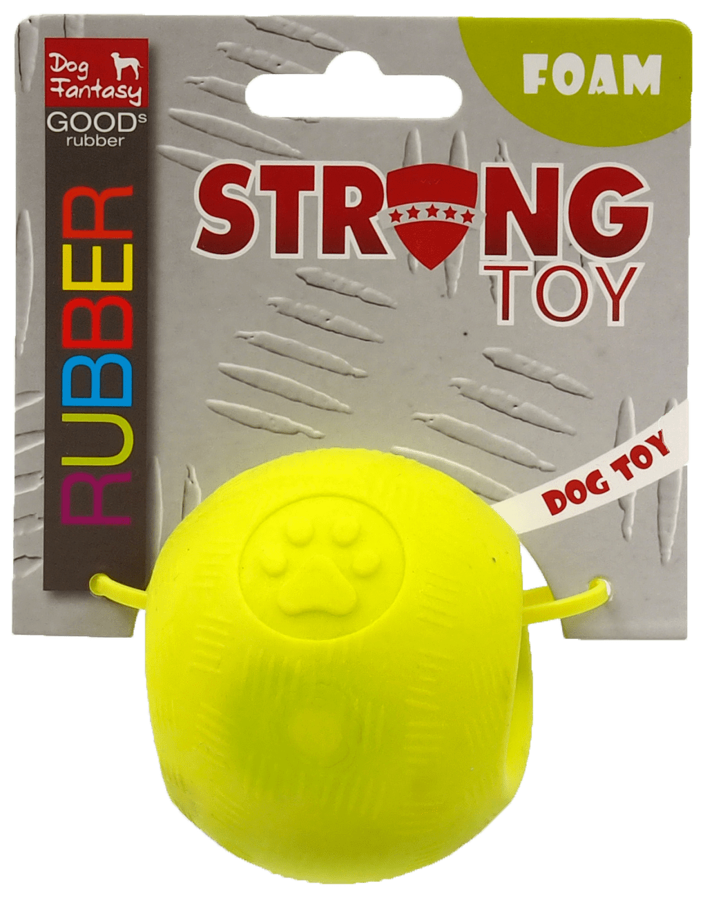 Hracka DF STRONG FOAMED lopticka guma 6,3 cm