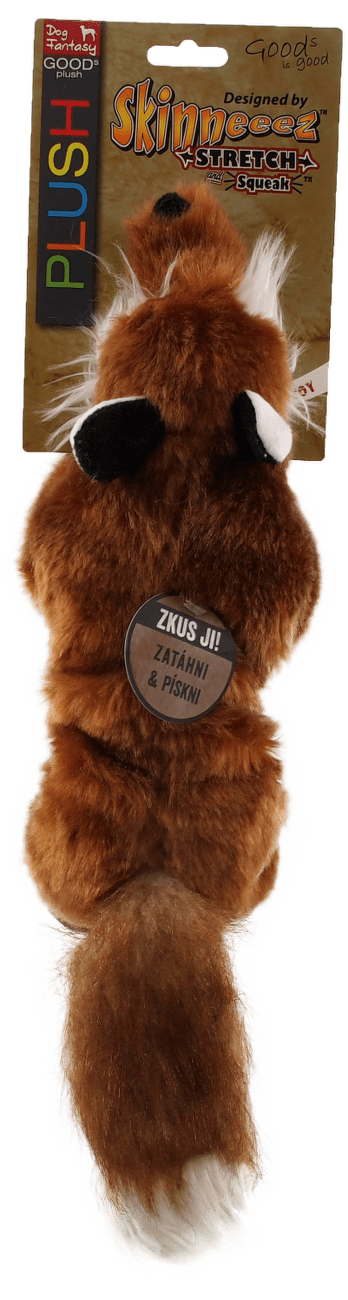 Hracka DF Plush piskacia liska cierne packy 45cm
