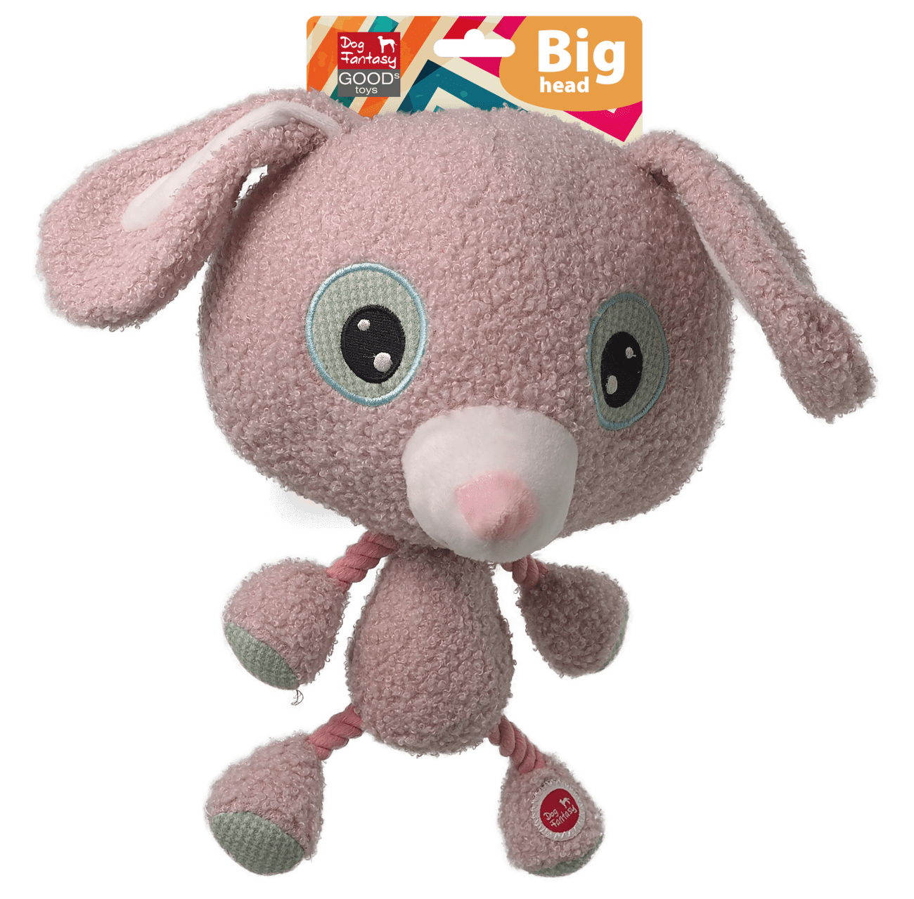 Dog Fantasy Big headhračka pískací zajac 30 cm
