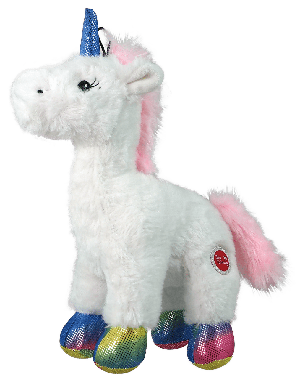 Dog Fantasy Stuffed pískací jednorožec hračka 26 cm