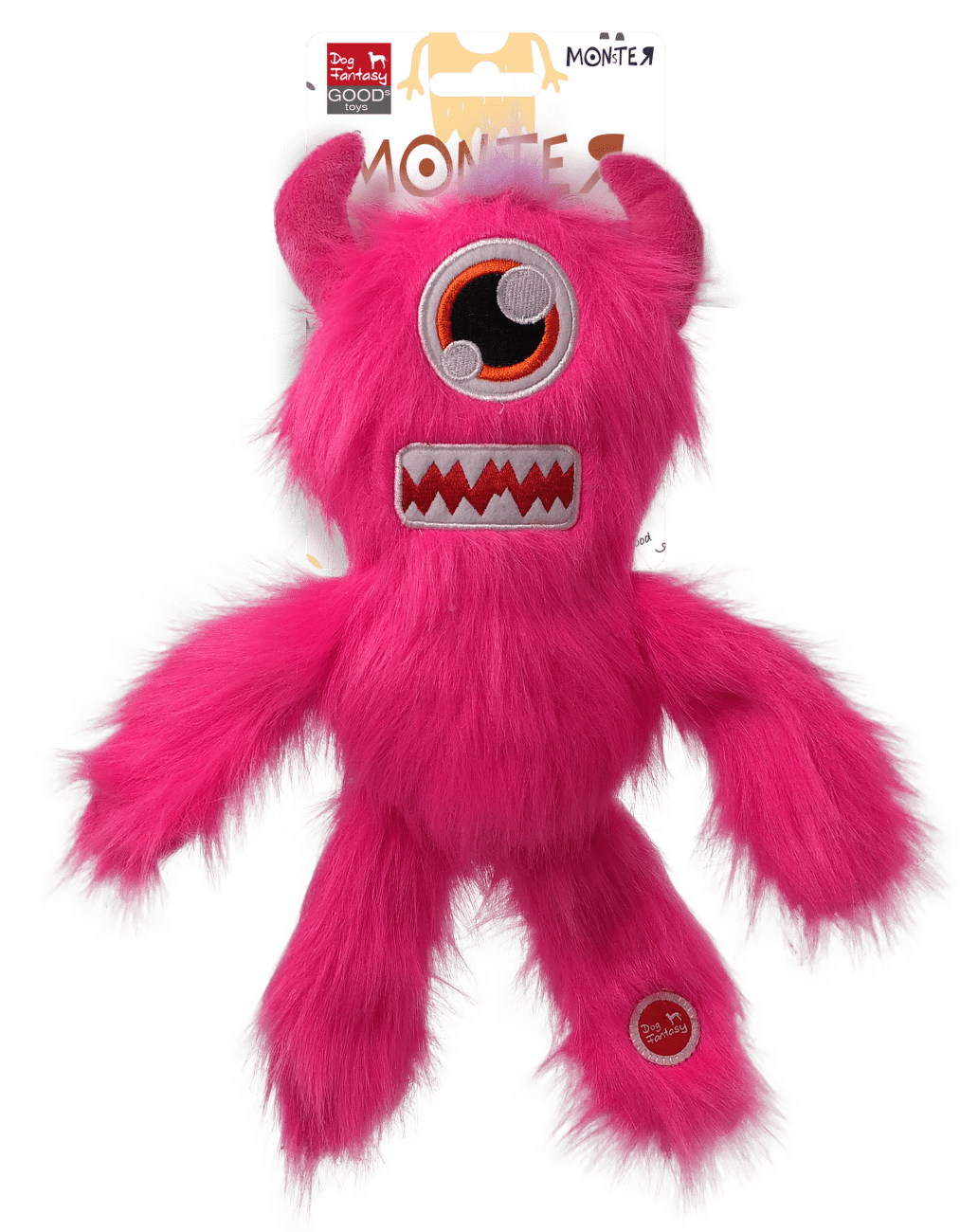 Dog Fantasy Monsters pískacie strašidlo hračka ružová 35 cm