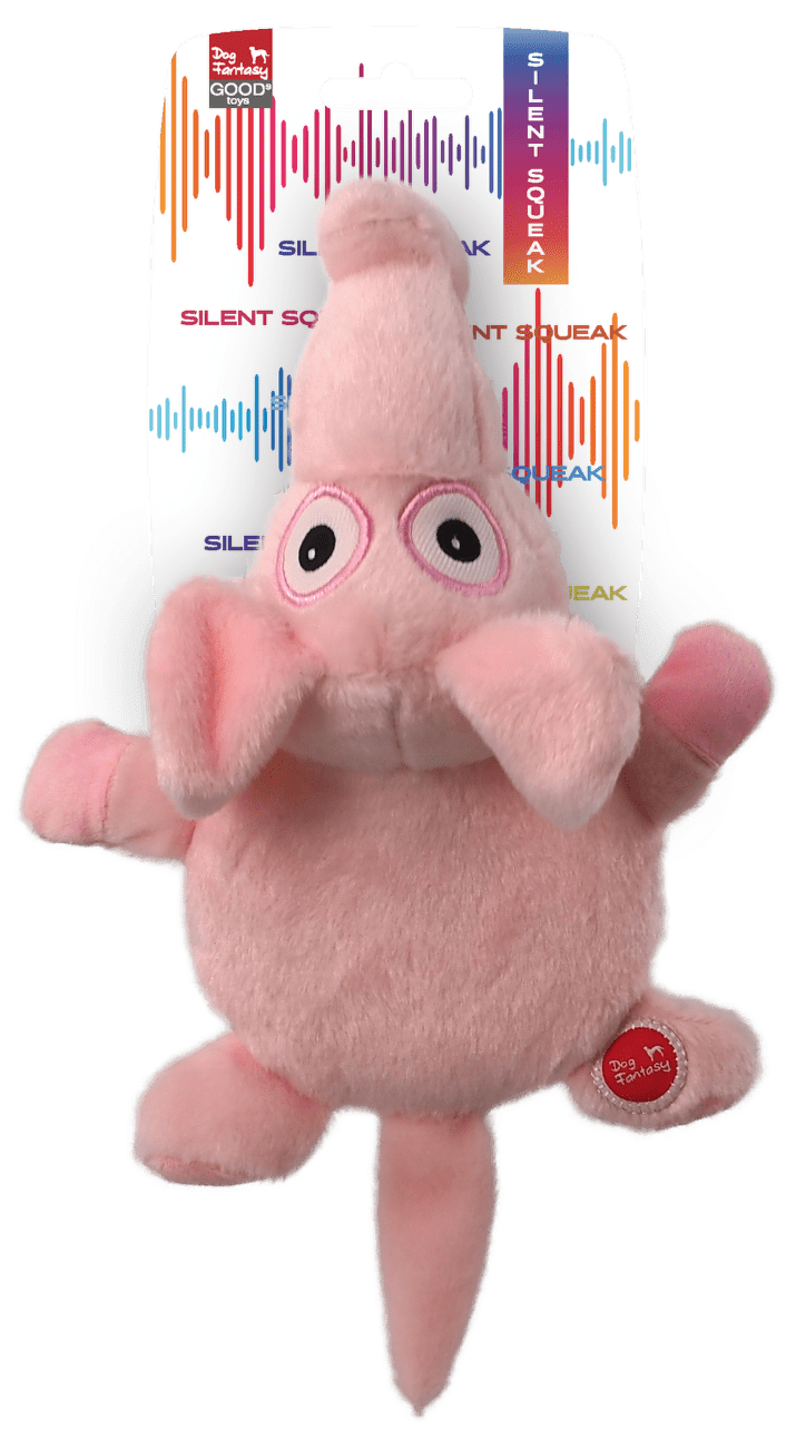 Dog Fantasy Silent squeak hračka slon 26 cm