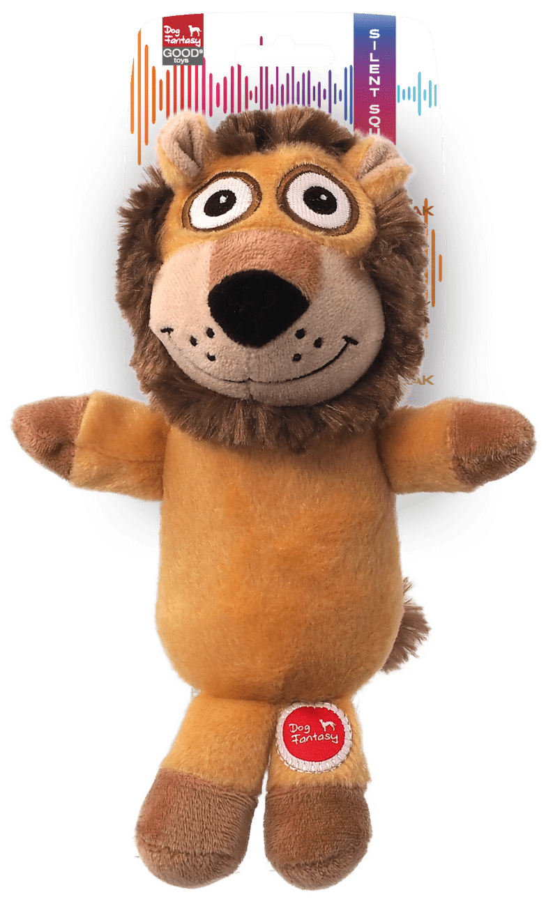 Dog Fantasy Silent squeak  hračka lev 23 cm