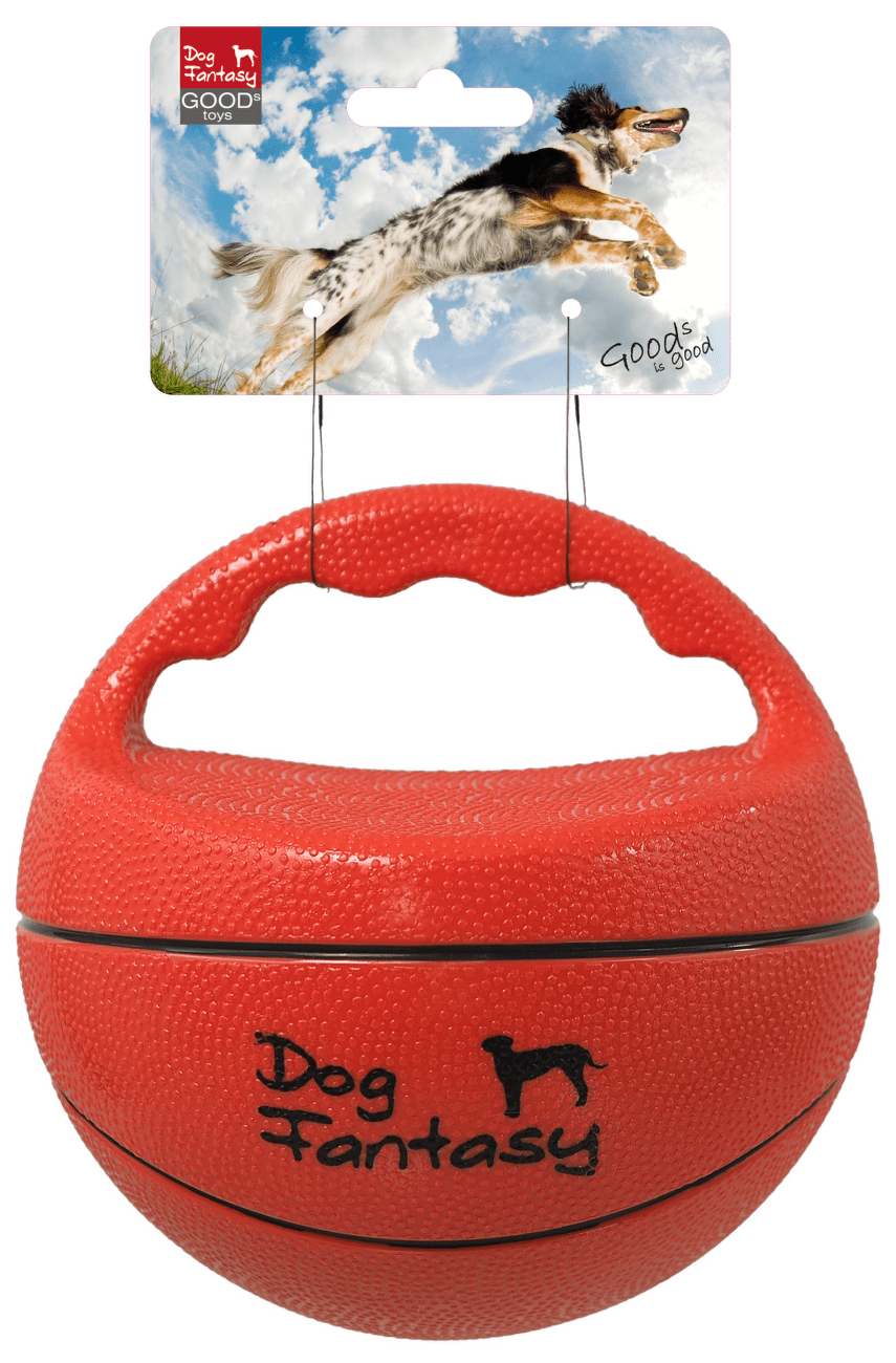 Dog Fantasy Ball hračka pískacia lopta s rúčkou 15 cm
