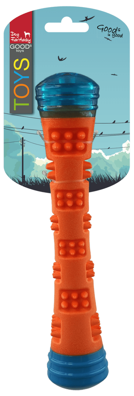 Dog Fantasy kúzelná palička svietiaca oranžovo-modrá 23cm