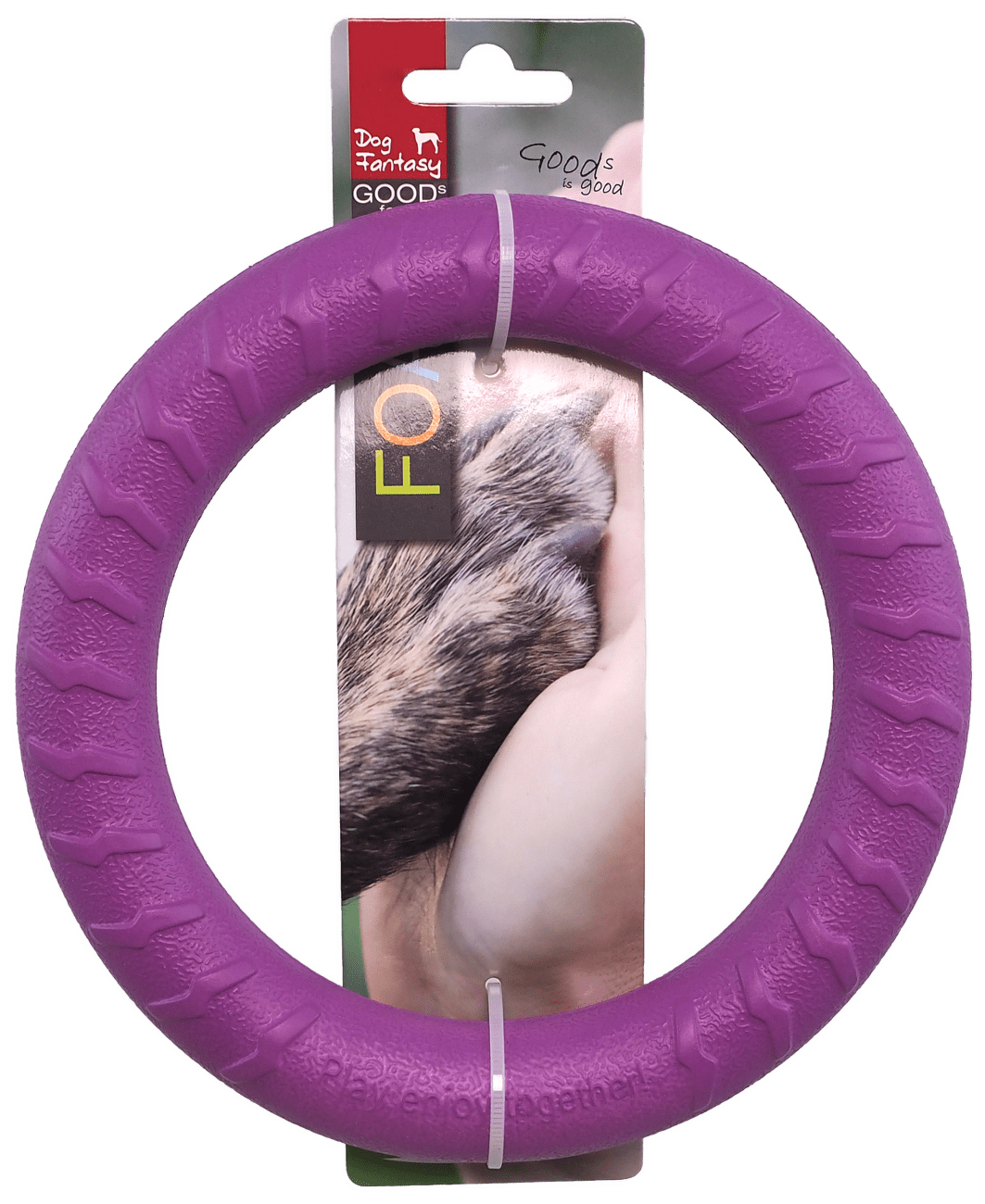 Dog Fantasy hračka EVA kruh 18 cm fialový