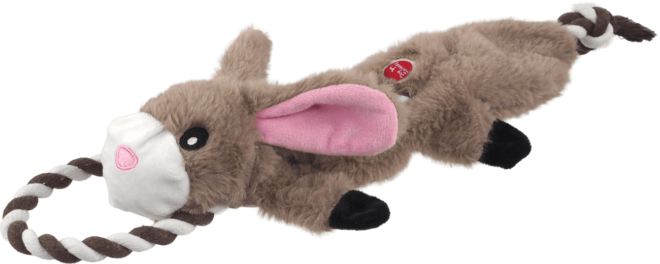 Hračka Dog Fantasy Skinneeez Králík s provazem 57 cm