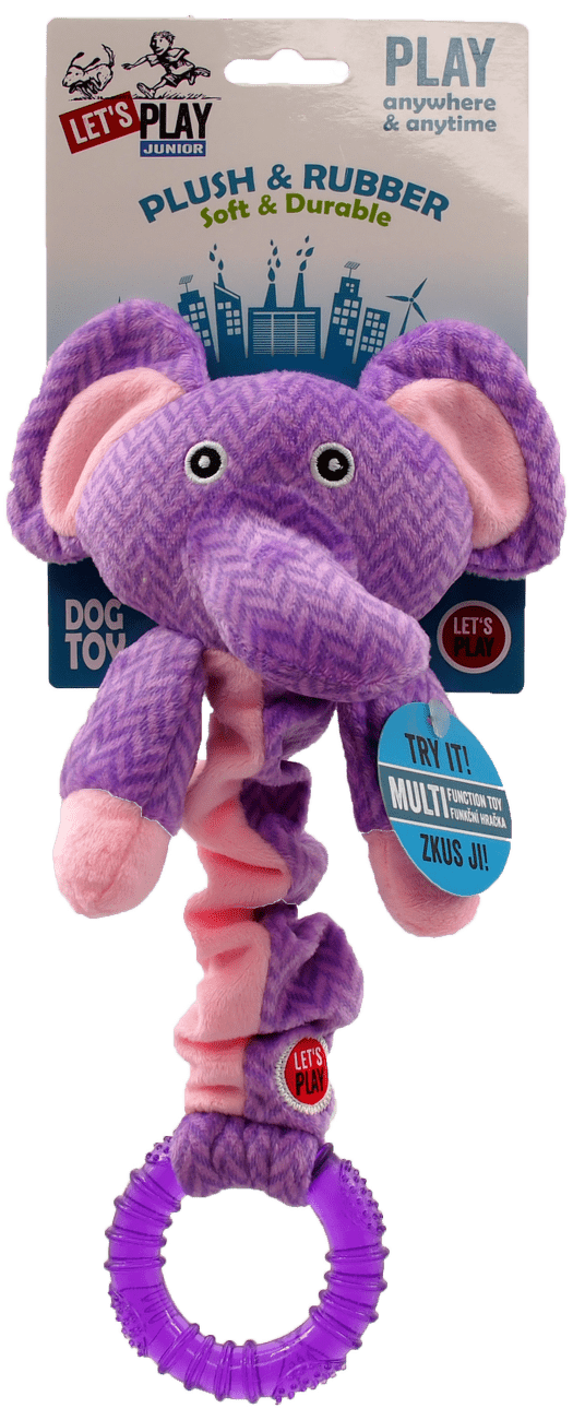 Hracka LP Junior slon fialovy 30cm