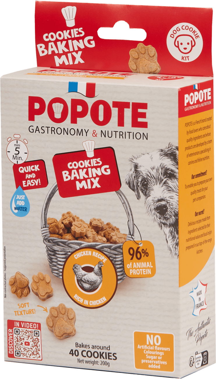 Velikonočná pečiaca zmes na sušienky pre psy Popote kuracie 200 g