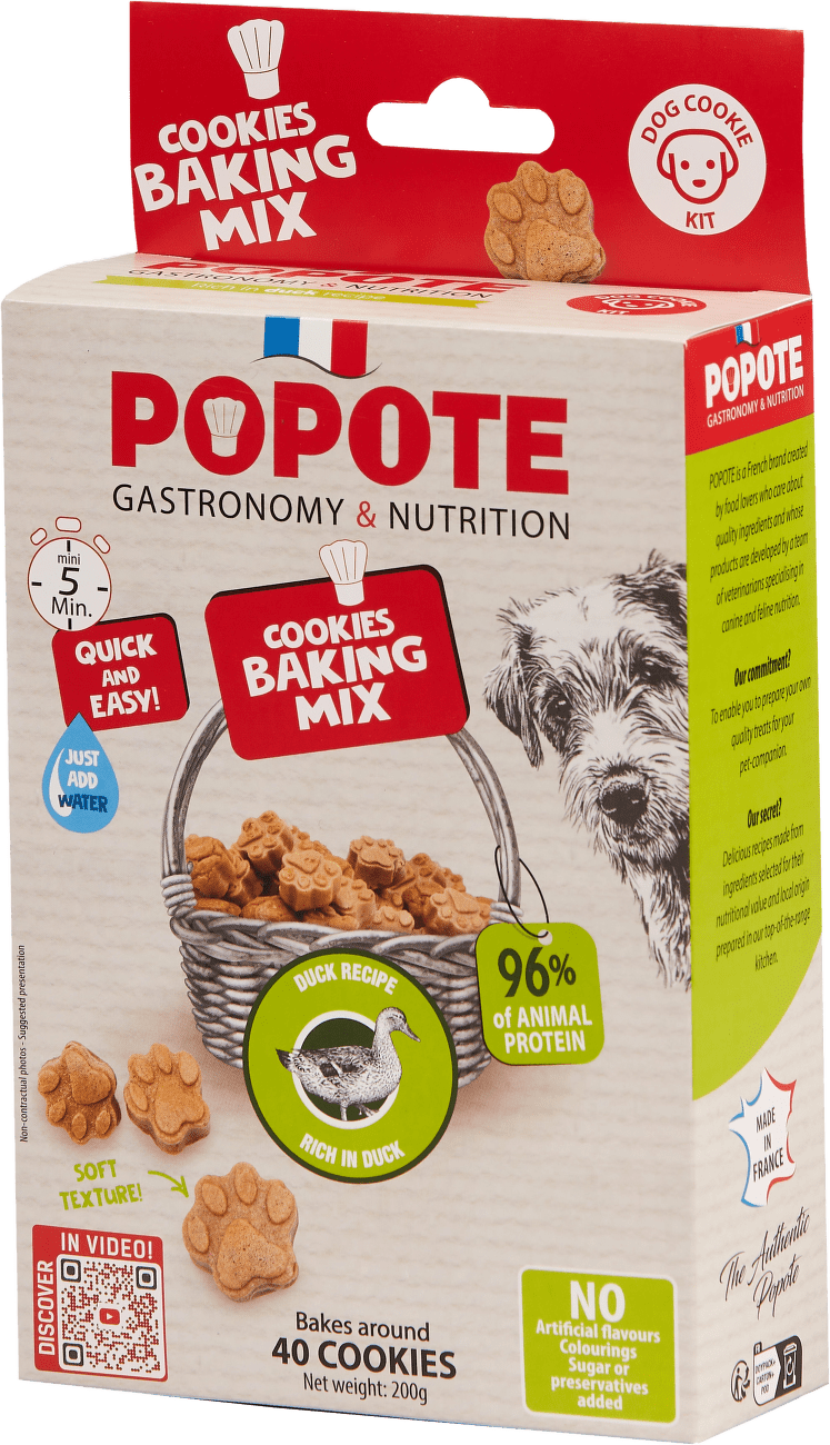 Velikonočná pečiaca zmes na sušienky pre psy Popote kura + mrkva 200 g