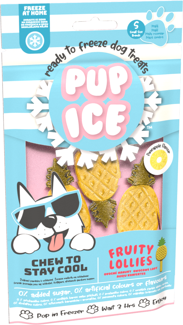 PUP ICE chladiaca pochúťka zmrzlina pre psov s ananásom  90 g