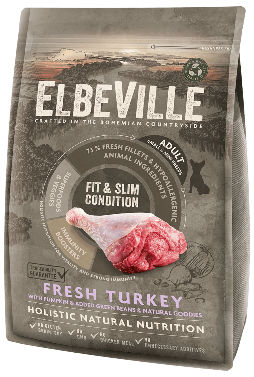 ELBEVILLE granuly Adult Mini Fresh Turkey Fit and Slim Condition 4kg