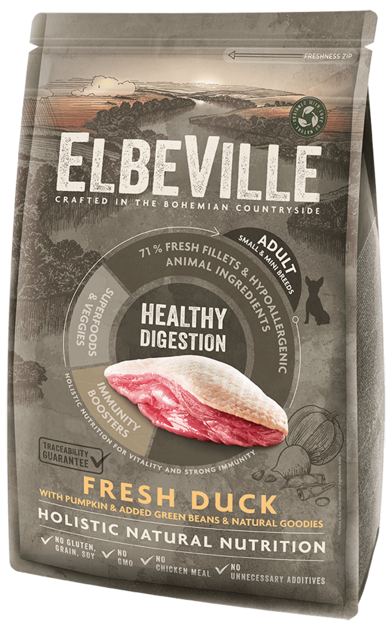 ELBEVILLE granuly Adult Mini Fresh Duck Healthy Digestion 1,4kg
