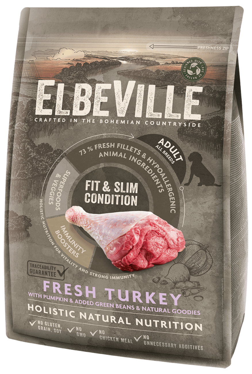 ELBEVILLE granuly Adult All Breeds Fresh Turkey Fit and Slim Condition 4kg