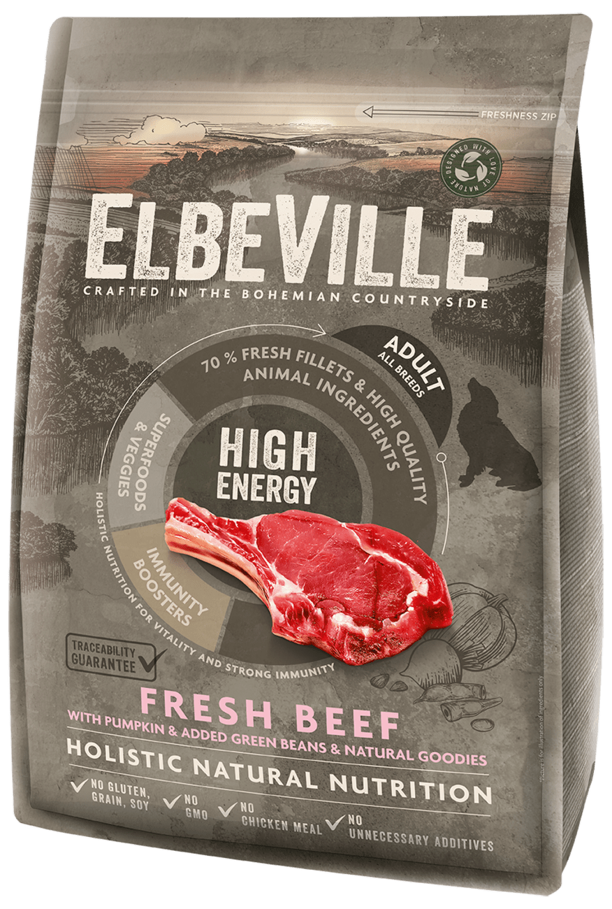 ELBEVILLE  granuly Adult All Breeds Fresh Beef High Energy 4kg