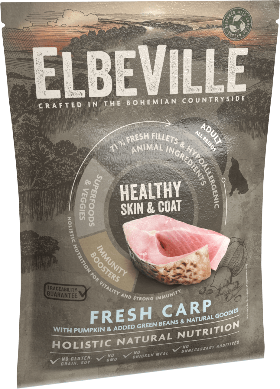 VZORKA Elbeville Adult All Breeds Fresh Carp Healthy Skin & Coat 100 g