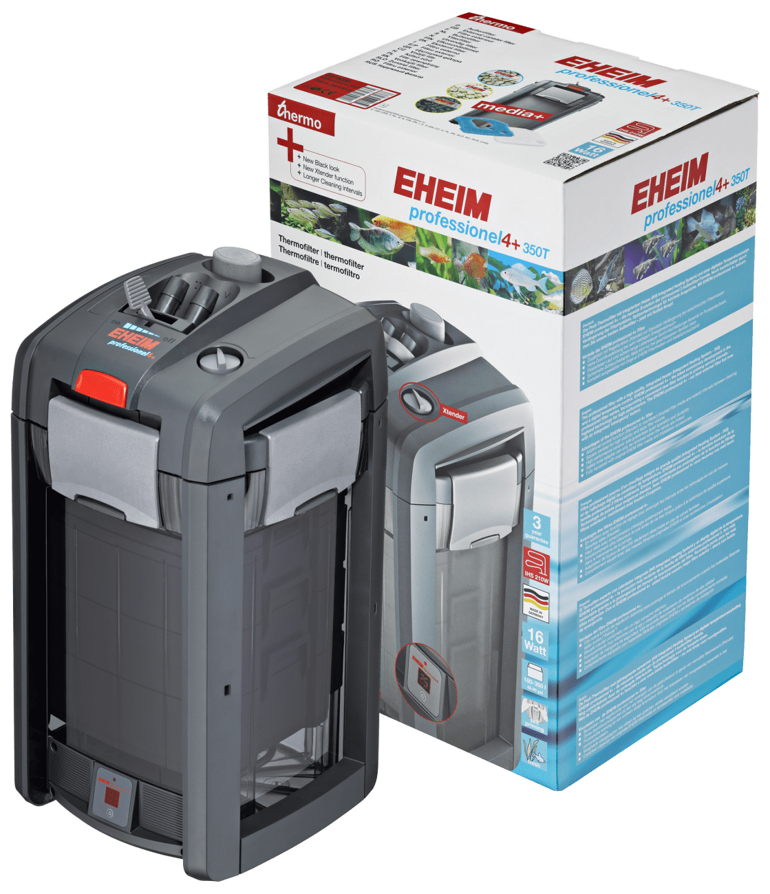 EHEIM Filter Professionel THERMO 4+ 350 vonkajší, s náplňou 1050l/h