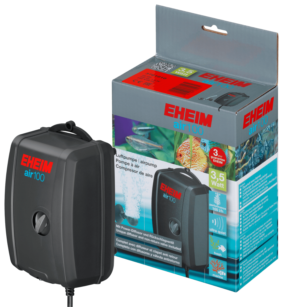 Eheim Kompresor vzduchovaci 100, 100l/h, 3,5W
