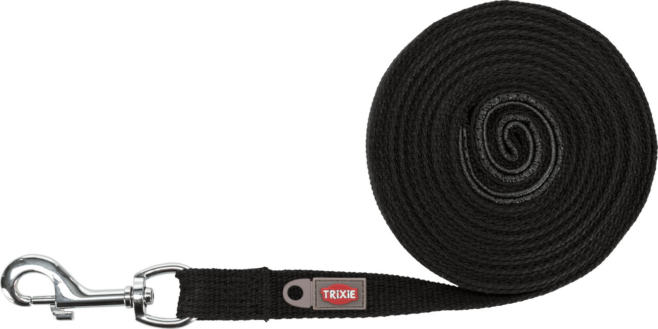 Trixie vodítko stopovacie 5m / 20 mm  čierne