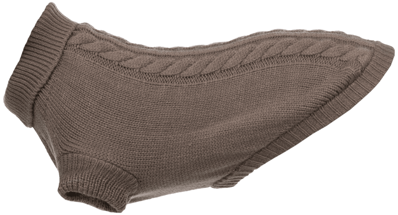 Trixie sveter Kenton S 36 cm šedohnedý
