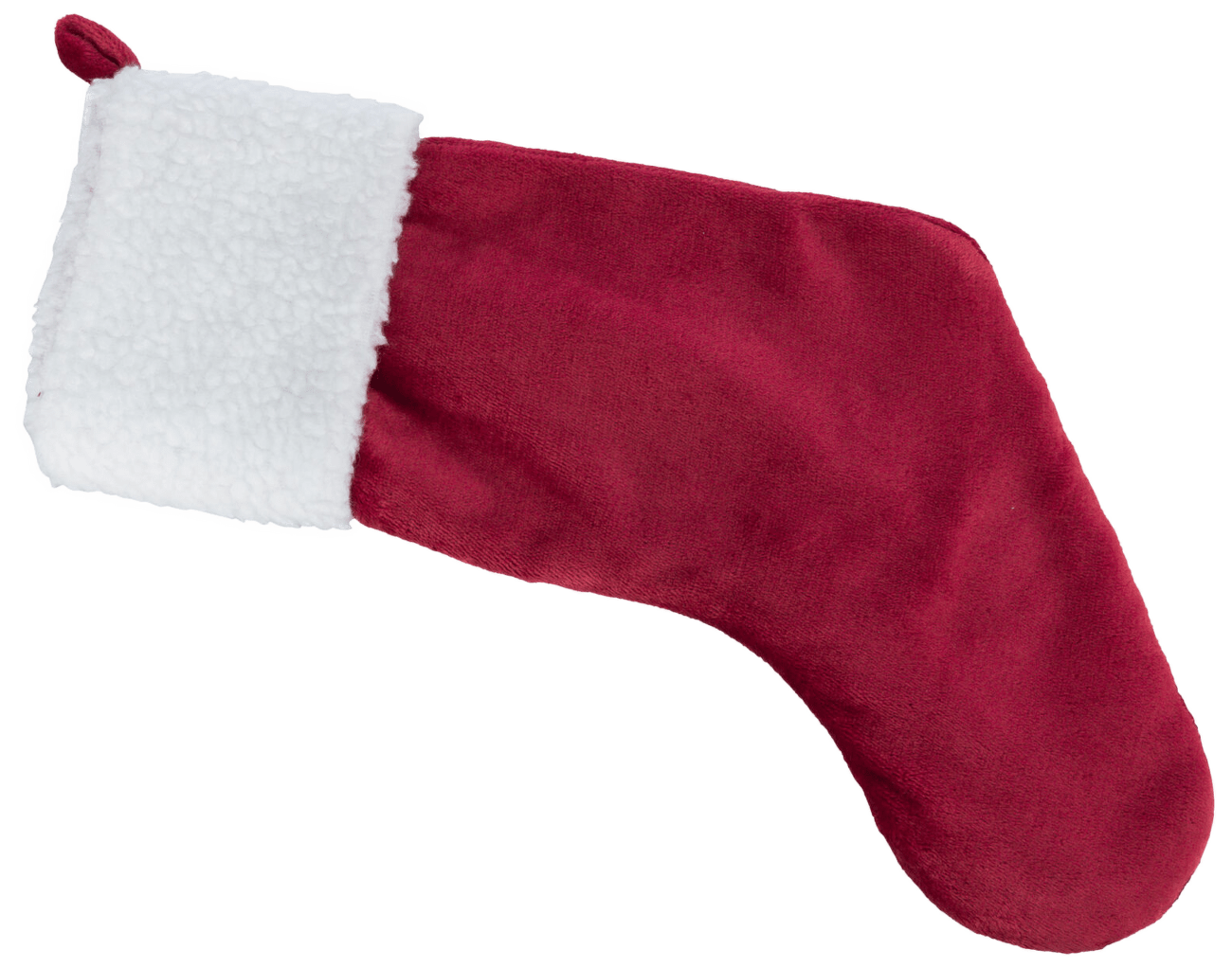 Trixie Xmas hračka  pančucha plyš 47 cm červeno/biela