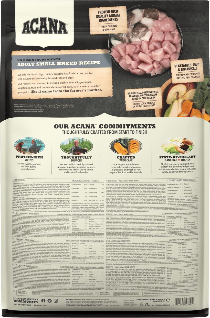 Krmivo Acana Adult Small Breed Recipe 6 kg