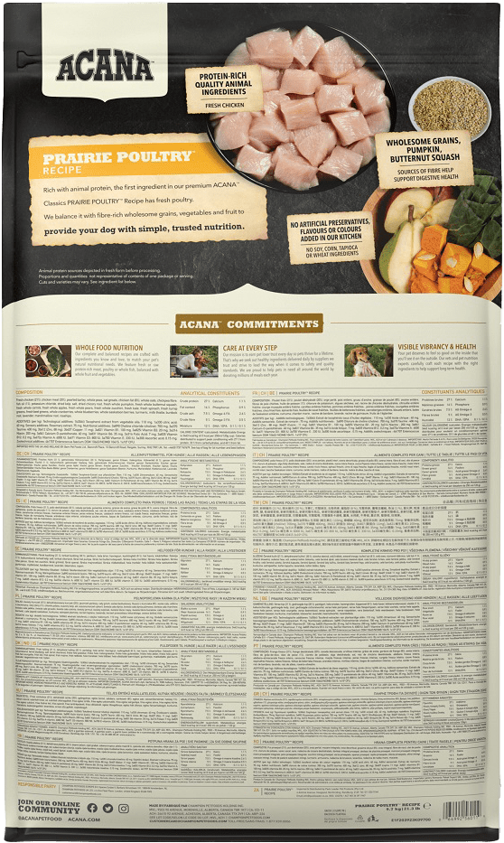 Krmivo Acana Classics Prairie Poultry 9,7 kg