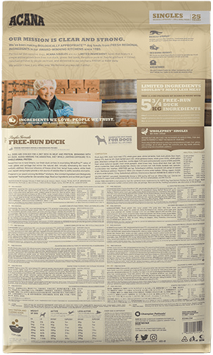 Krmivo Acana Singles Free-Run Duck 11,4 kg