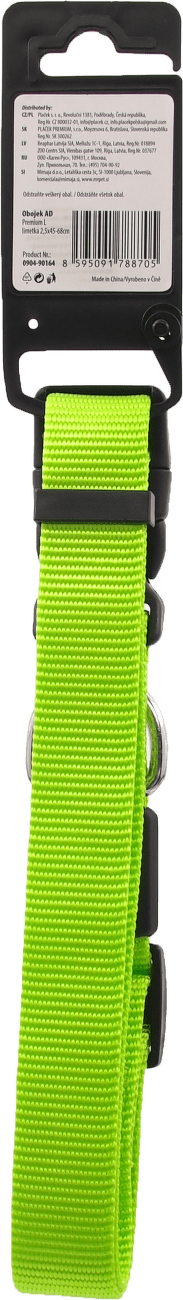 Obojok AD Premium L limetka 2,5x45-68cm