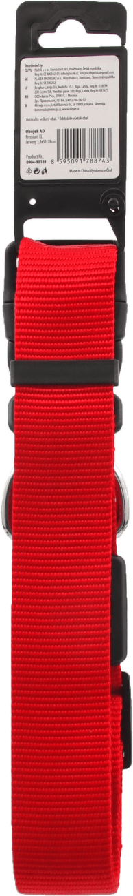 Obojok AD Premium XL cerveny 3,8x51-78cm