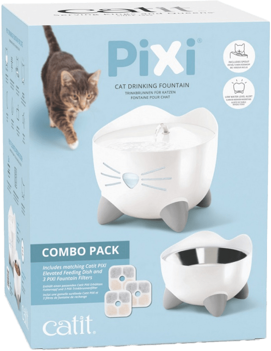 Cat It Pixi Combo Kit fontána s miskou biela