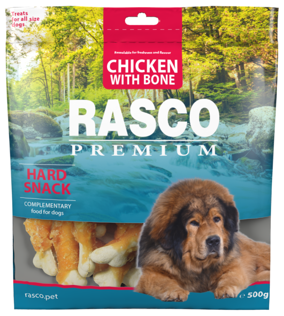 RASCO Prem. poch. kosti obalene kuracím mäsom 500g