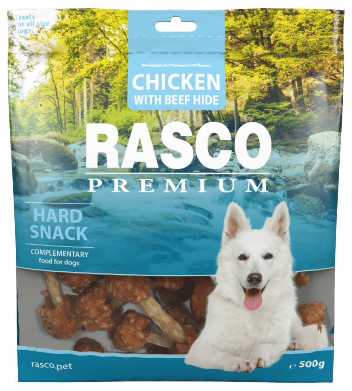 RASCO Prem. poch. paličky s kuracím mäsom 500g