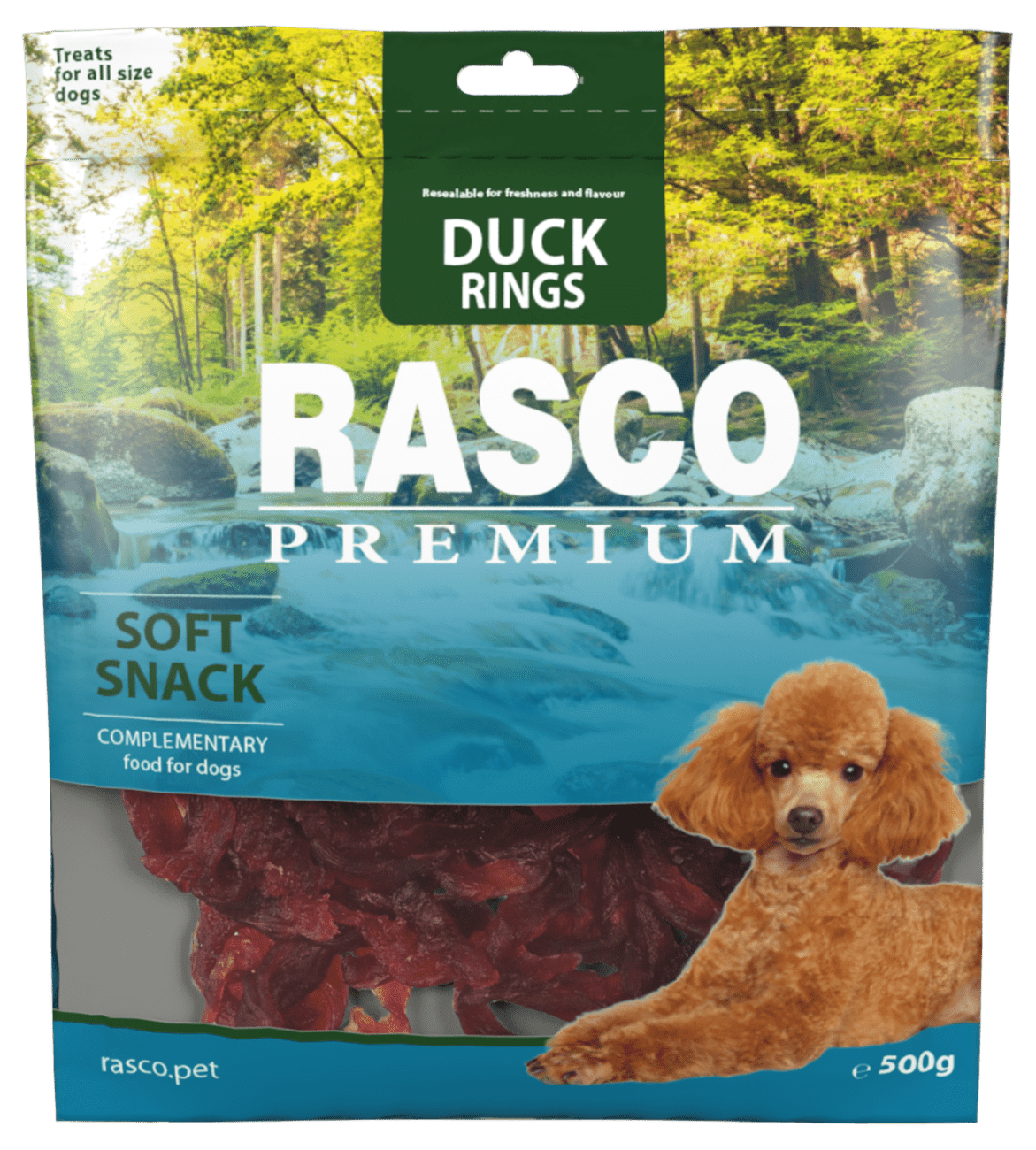 RASCO Prem. poch. krúžky kačacie 500g