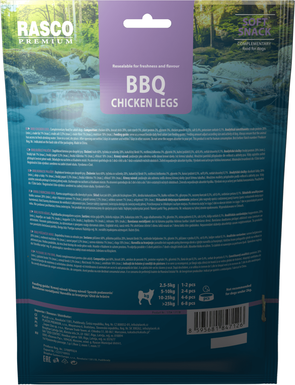 Rasco Premium poch.  BBQ kuracie paličky 230 g