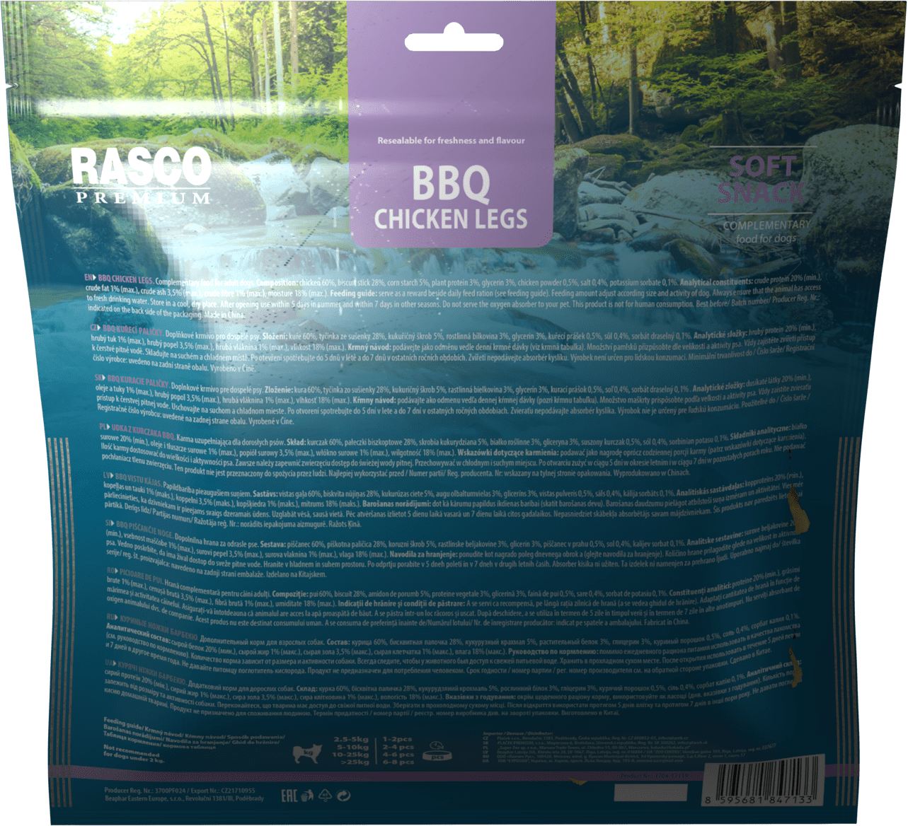 Rasco Premium poch.  BBQ kuracie paličky 500 g