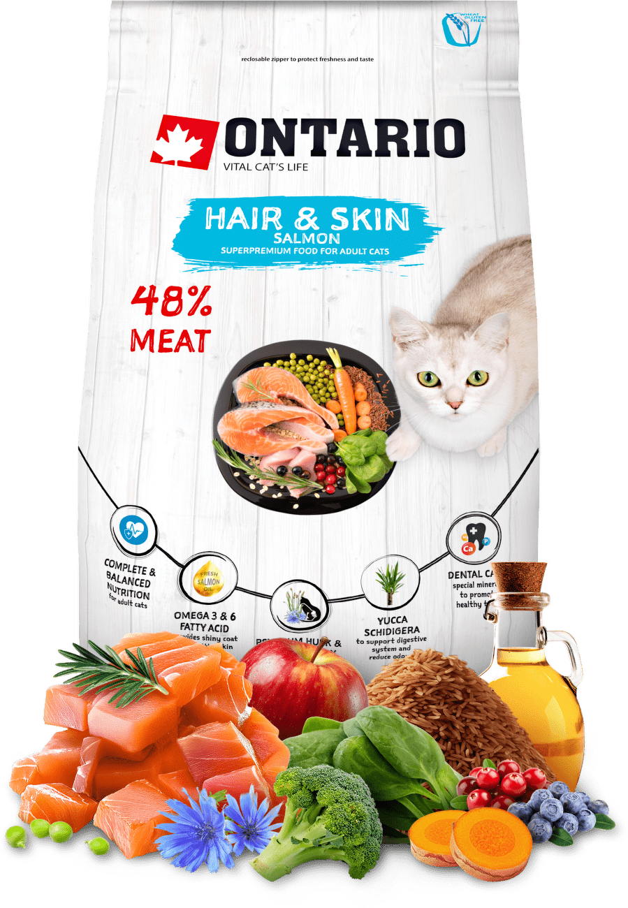 Ontario Cat Hair & Skin 0,4kg