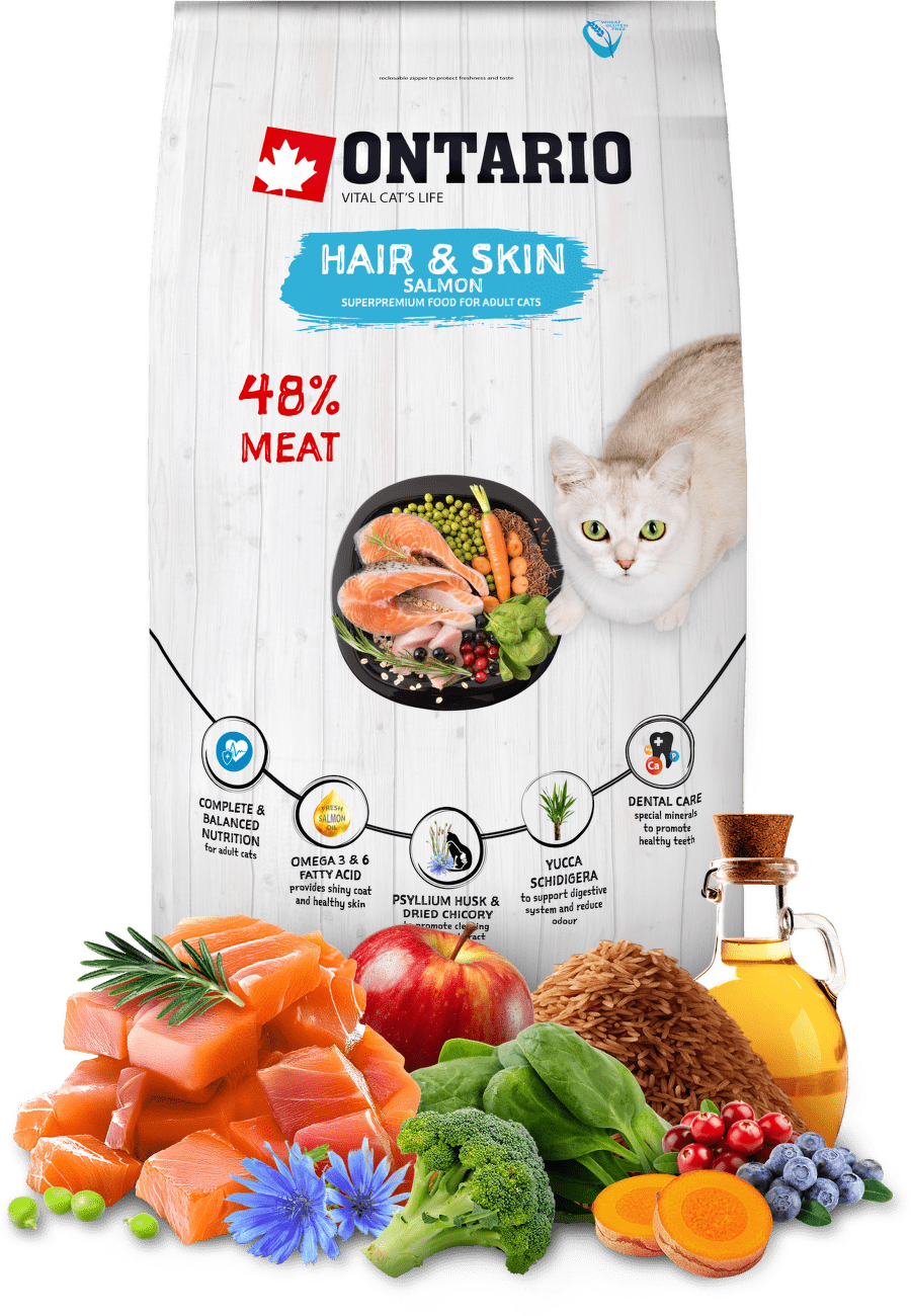 Ontario Cat Hair & Skin 6,5kg