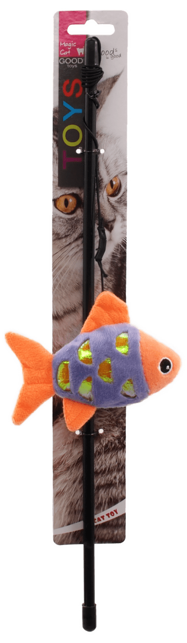 Magic Cat hračka zvieratká na paličke s catnipom mix 41cm