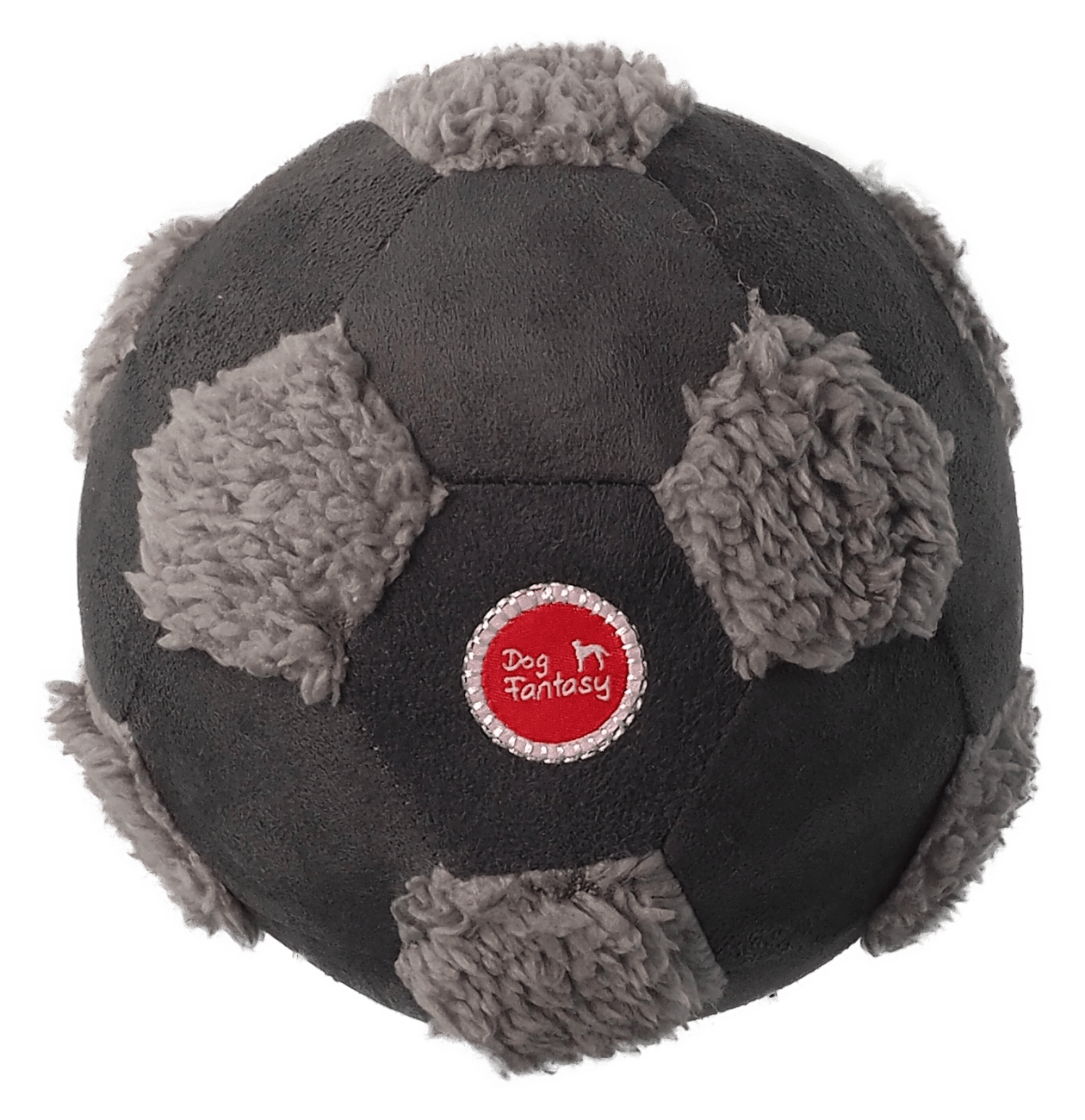 Dog Fantasy  Snuggle hračka pískacia lopta 15 cm mix farieb