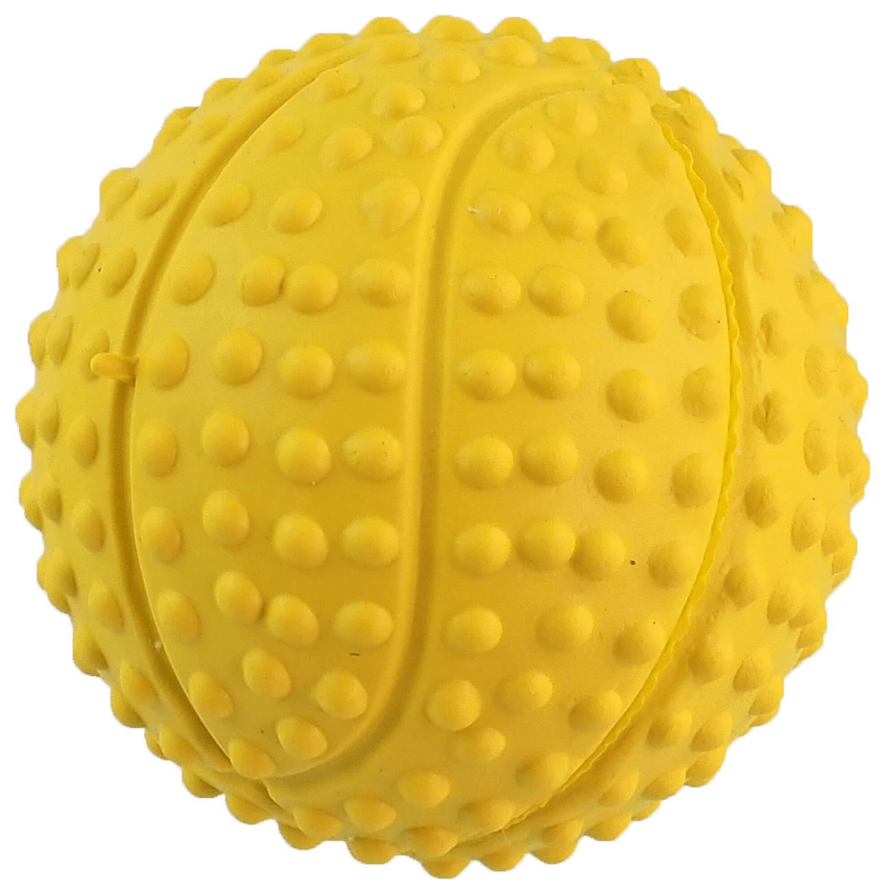 Dog Fantasy loptička basketbal s bodlinami pískacia mix farieb 5,5cm