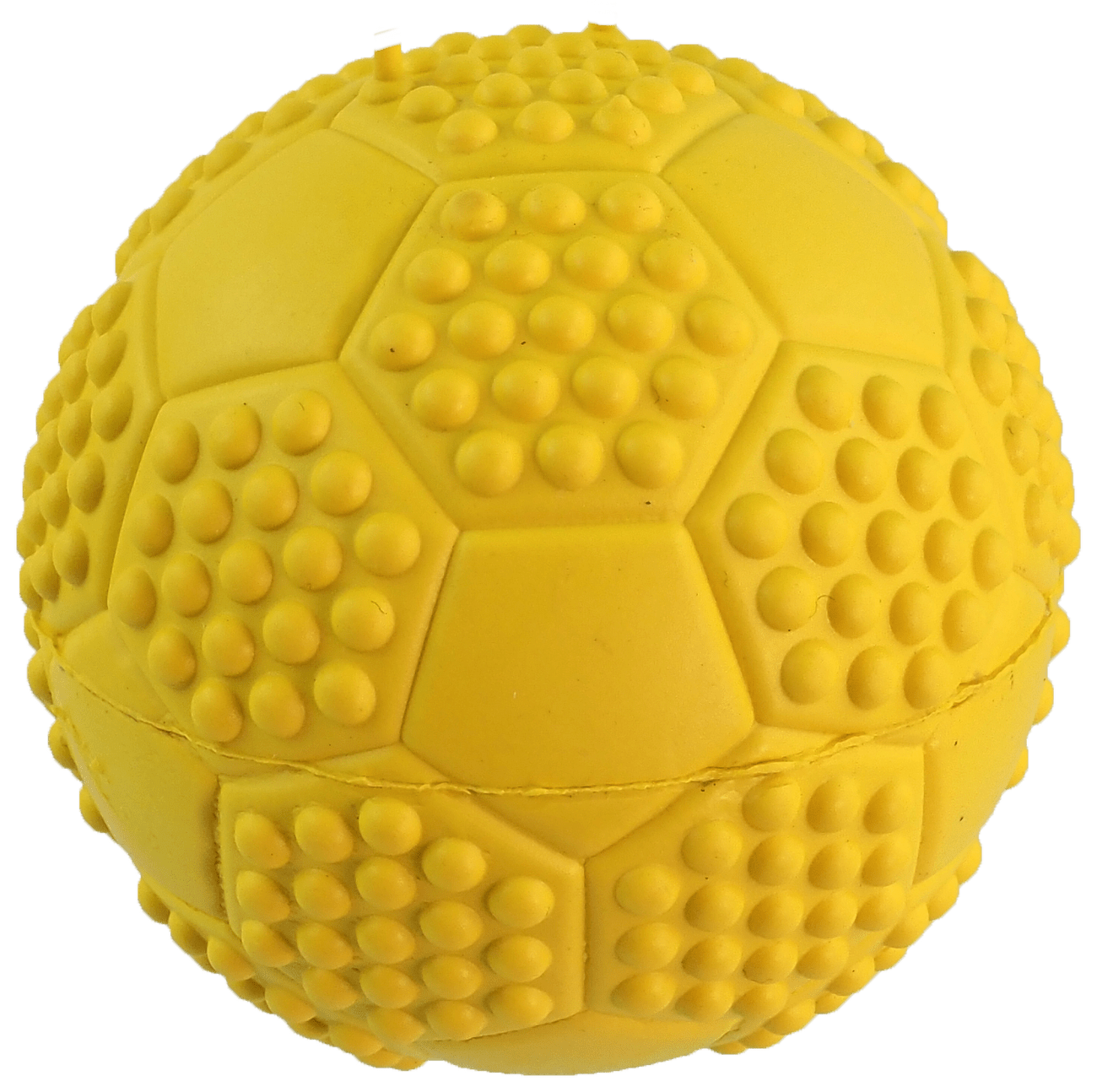 Dog Fantasy loptička futbal s bodlinami pískacia mix farieb 7cm
